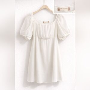 Altar'd State Cream Puff-Sleeve Girls' Dress